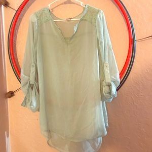 Sheer Long Sleeve Top
